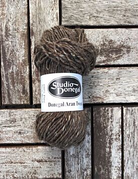 Aran Tweed Knitting Wool 50g Brown 4741