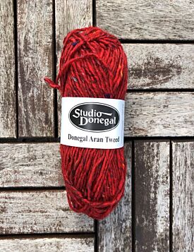 Aran Tweed Knitting  Wool 50g - Brick red 4866