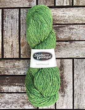 Soft Donegal Knitting Wool Kelly Green 100g