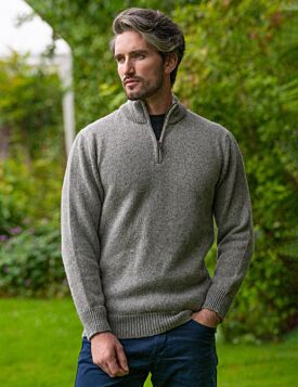 Wool and Cashmere V Neck Light grey 