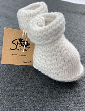 Wool and Cashmere Newborn Booties