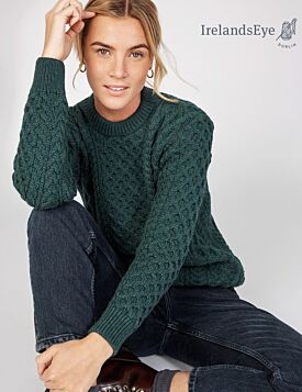 Unisex Aran Sweater Evergreen
