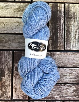 Soft Donegal Knitting Wool Sky Blue 100g