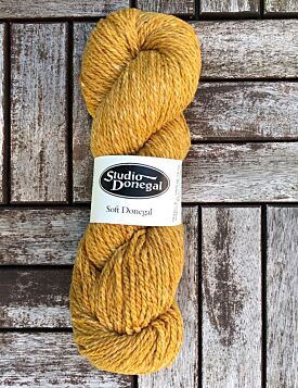 Soft Donegal Knitting Wool Yellow 100g