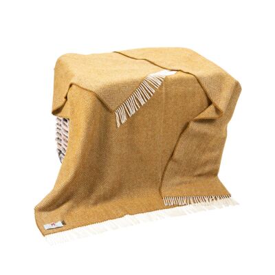 Wool and Cashmere Herringbone Throw Col: 1427