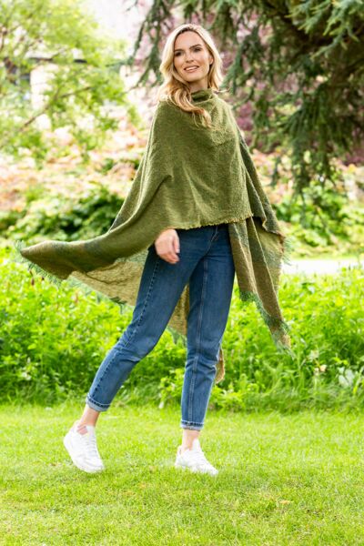 Ruanna Celtic Cape Moss Green