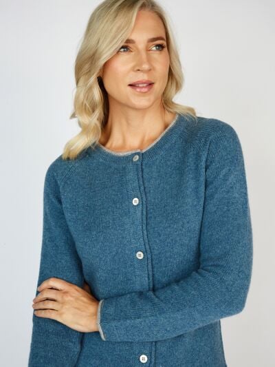 Ladies Wool and Cashmere Classic Cardigan 