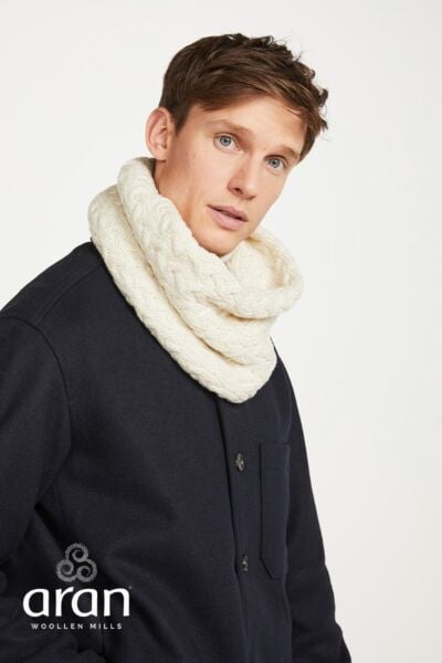 Super Soft Aran Snood Natural