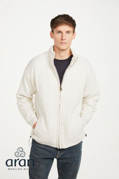 Lined Shetland Jacket Natural