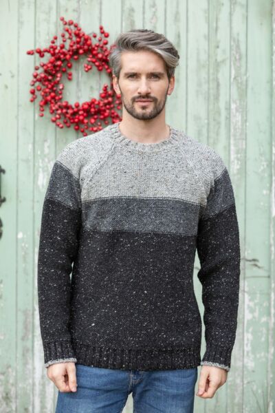 Donegal Three Tone knit Sweater