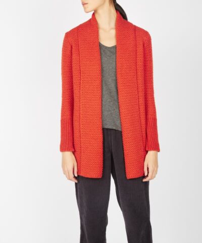 Kilcoole Textured Coatigan Orange