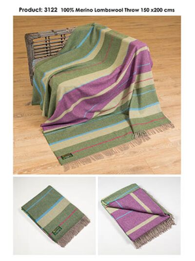 Merino Lambswool Throw col.3122