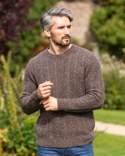 Men's Fine Merino Wool Crew Neck Sweater