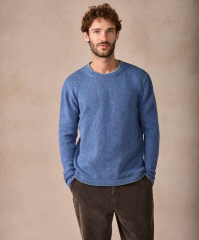 Newstone Wool and Cashmere Sweater Blue Ocean