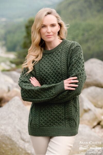 Super Soft Merino Wool Sweater Green