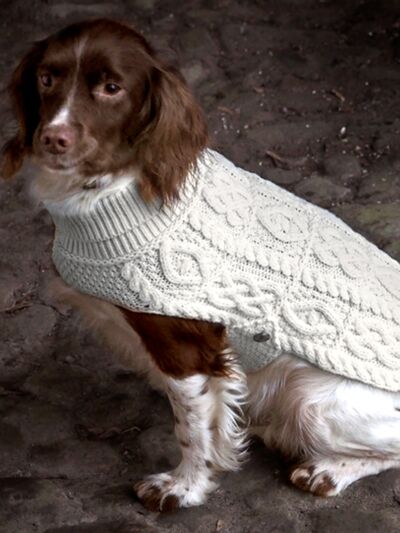 Aran Dog Coat Merino Wool
