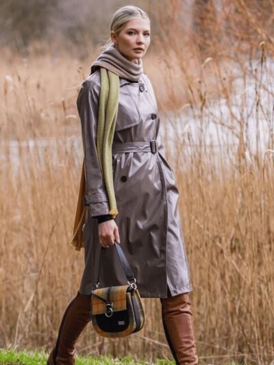 Grace Tweed Bag Orange Green 