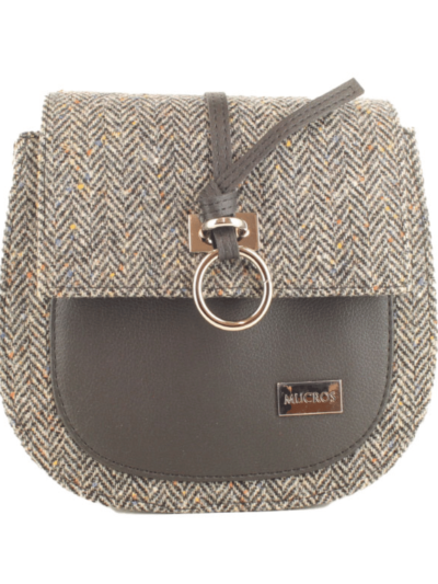 Tweed Bag Grey Herringbone
