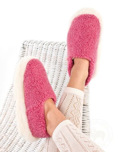 Wool Slippers Pink