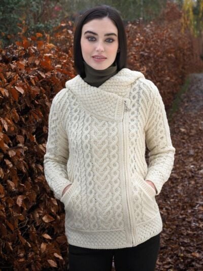 Side Zip Cardigan with Hoody 