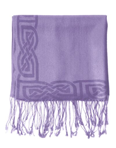 Patrick Francis Pashmina Scarf-Lilac-One Size