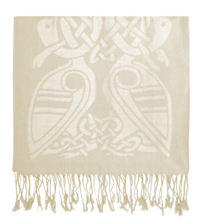 Patrick Francis Pure Wool Scarf-White-One Size