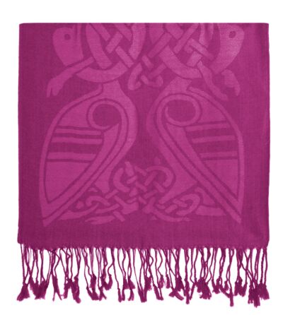 Patrick Francis Pure Wool Scarf-Fuschia-One Size