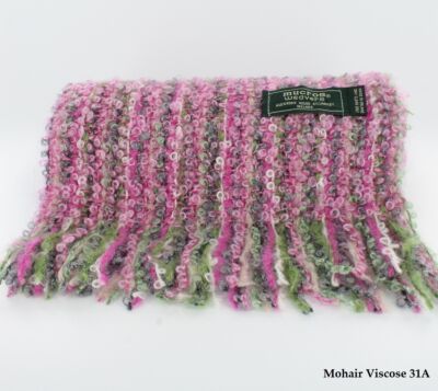 Mohair Viscose Scarf-Pink