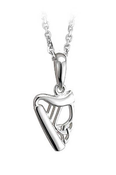 Harp Pendant - Sterling Silver