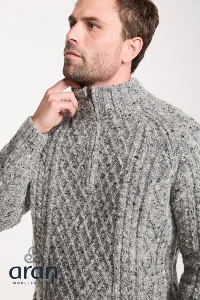 100% Pure New Donegal Wool Silver