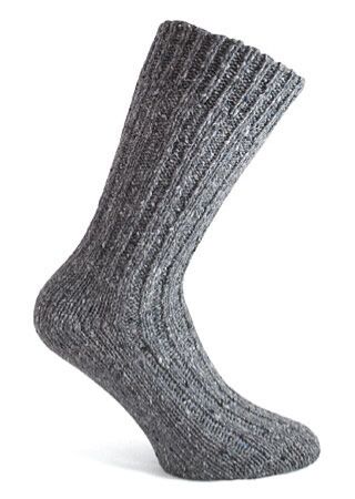 Donegal Wool Socks-Grey 319-UK 4-7, EUR 37-41, USA 5.5-8.5
