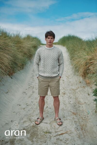 Unisex Super Soft Merino Wool Sweater Oatmeal