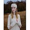 ARAN FINGER LESS GLOVES - X4342-Natural