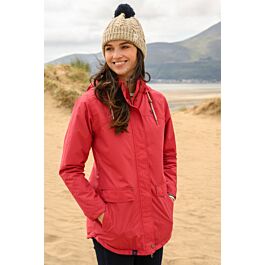 Ladies red rain jacket online