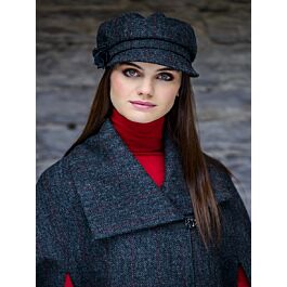 Women S Grey Irish Tweed Newsboy Cap The Sweater Shop