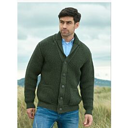 Army green cardigan discount