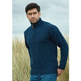 Donegal Wool Half Zip | The Sweater Shop