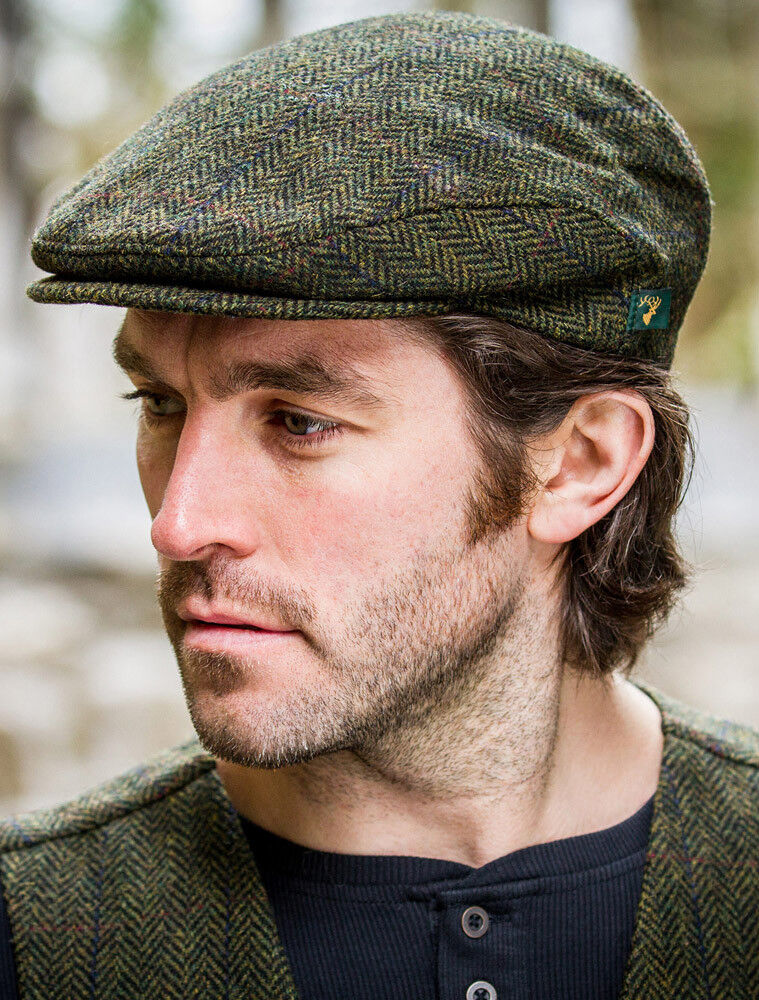 帽子 Cloveru Limited Herringbone Cap moat Trinity Cap Green Red Herringbone | The Sweater Shop