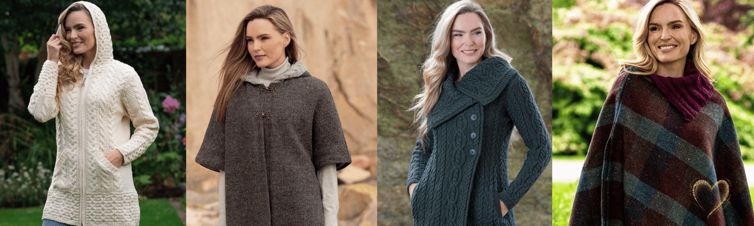 Tweed Coats, Capes and Ponchos for Stylish Ladies
